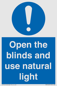 Open the blinds and use natural light
